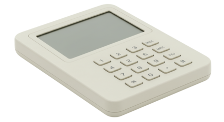 Isolated electronic calculator