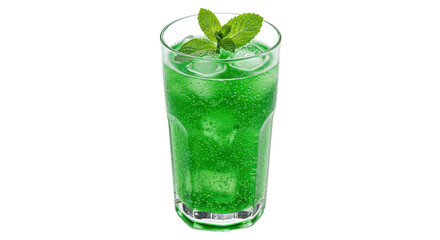 Isolated green mint mojito