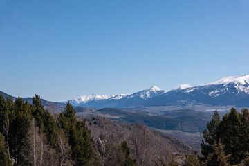 snow covered mountains
