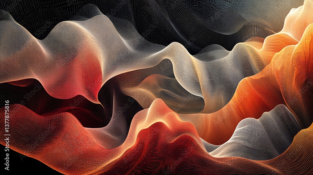 Poster abstract wave pattern background.