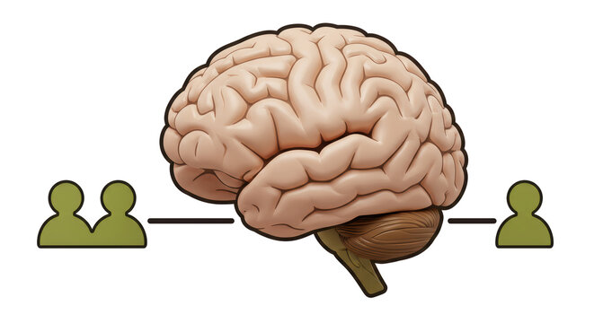 Isolated Human Brain Connecting People