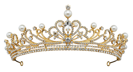 Isolated Golden Tiara