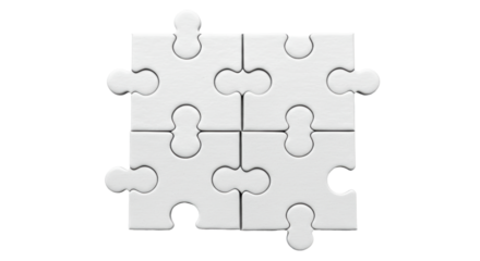 Isolated Jigsaw Puzzle