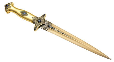 Isolated Golden Dagger