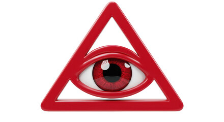 Isolated Illuminati Eye