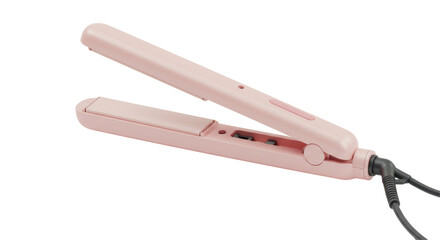 Isolated Pink Hair Straightener
