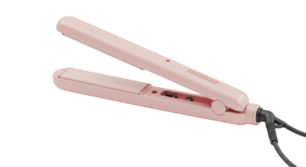 Isolated Pink Hair Straightener