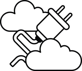 plug is shown with a cloud in the background