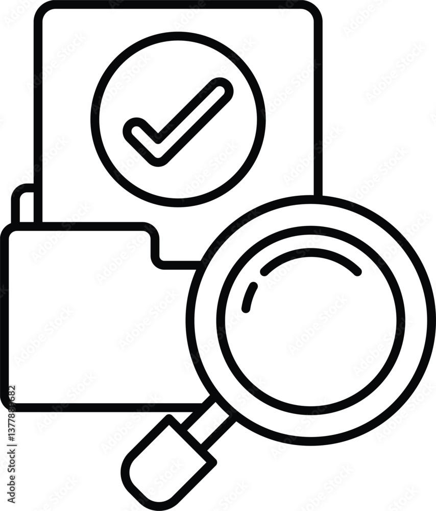 Poster check mark is on a file folder