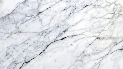 Obraz premium Elegant white marble with gray veining, perfect for luxurious interiors and design projects. This stunning surface adds sophistication and style