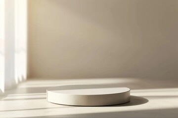 Product podium backdrop simplicity windowsill furniture.