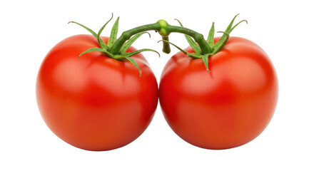 Isolated Two Tomatoes