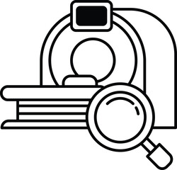 box with a magnifying glass on it