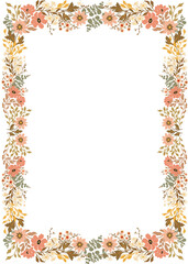 Spring flowers frame