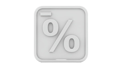 Isolated Percentage Sign