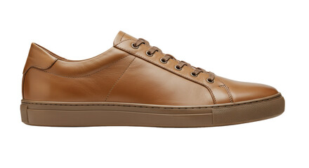 Isolated Tan Leather Shoe