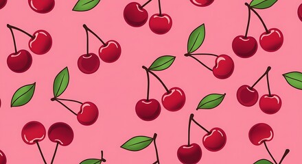 Cherry Blossom Repeat AI Generated