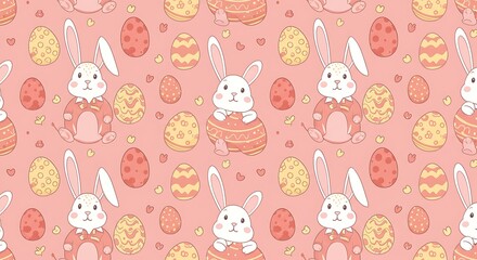 Pastel Bunny Hop AI Generated