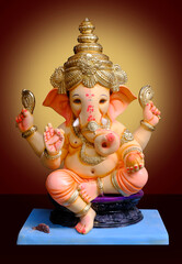 Lord ganesha , Hindu lord ganesha with beautiful Divine background, Ganpati, Ganpati festival,...