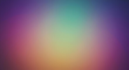 Purple, Cyan, Yellow, Orange grainy gradient psychedelic noise texture colors banner music cover retro party poster design copy space