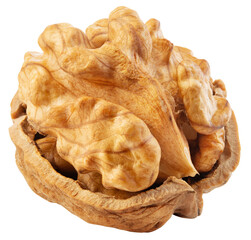 Walnut isolated png. Walnut kernel on white or transparent background. Perfect retouched walnut...