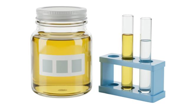 Isolated Medical Laboratory Glassware