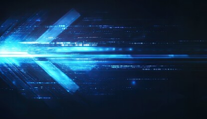 Abstract digital arrow