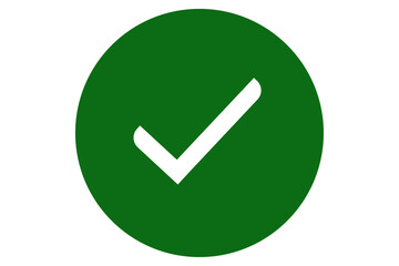 green check mark icon flat style checkmark icon for your web site design, logo, app, UI design