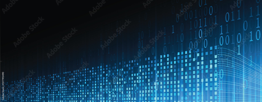 Leinwandbilder neural network and data science technology background