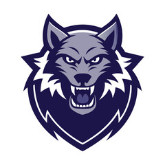 Obraz premium vector illustration of a wolf