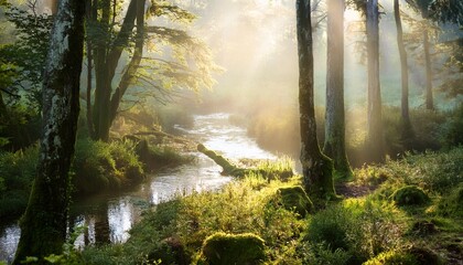 Obraz premium morning in the forest