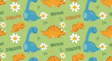 Dino-Daisy Delight AI Generated