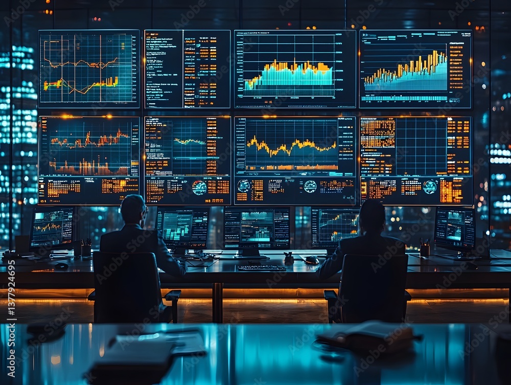 Poster data analytics and financial visualization in a collaborative workspace