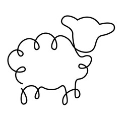 One Line Sheep