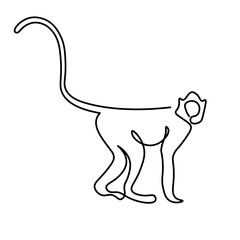 One Line Monkey