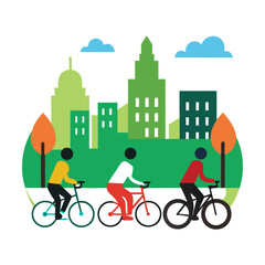 bike ride in the city