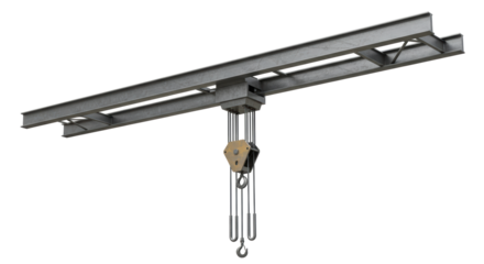 Isolated Overhead Crane