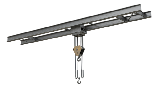 Isolated Overhead Crane