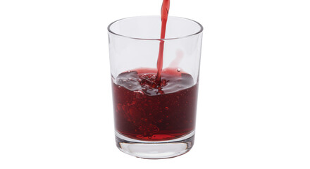 Isolated Red Juice in Glass
