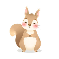 Cute happy squirrel