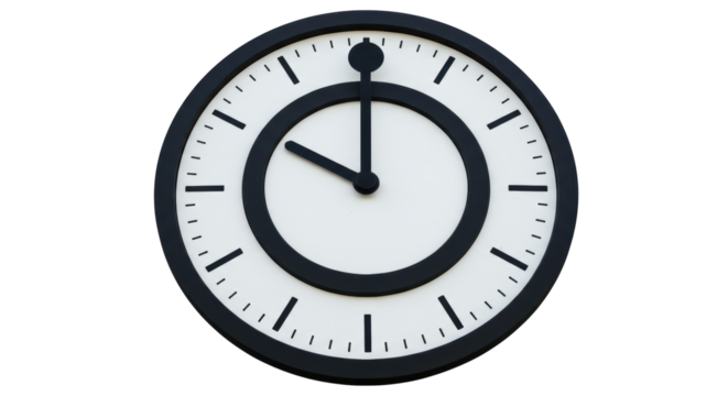 Isolated Modern Clock