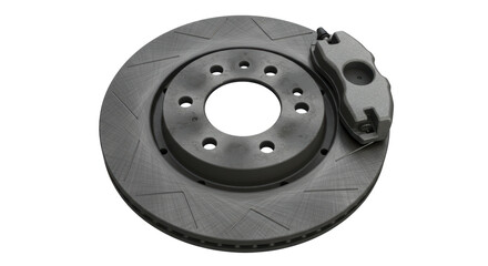 Isolated Car Brake Disc