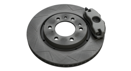 Isolated Car Brake Disc