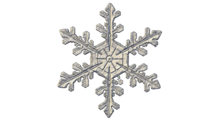 Isolated Snowflake