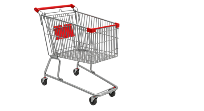 Isolated Shopping Cart