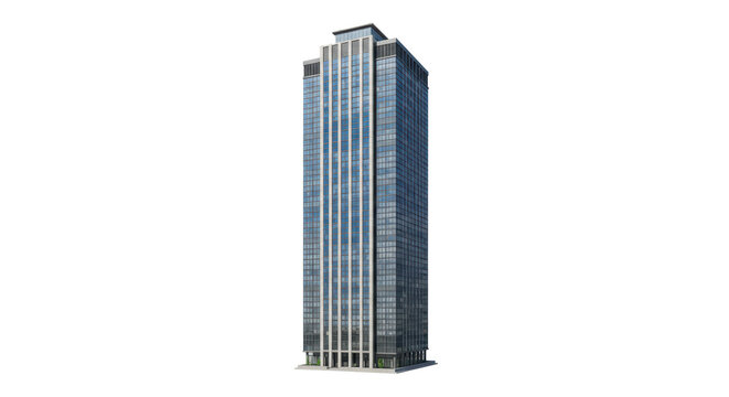 Isolated Tall Office Tower Building