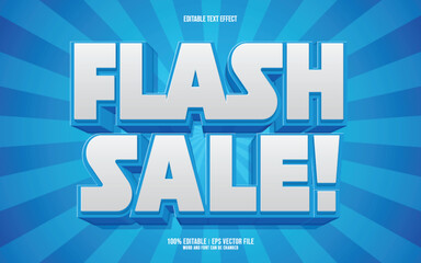 Flash sale 3D editable text effect