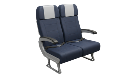 Isolated Airplane Seats