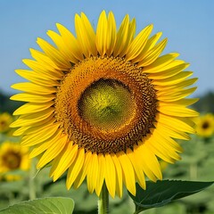  A close-up of a blooming sunflower in full sunlight.jpg