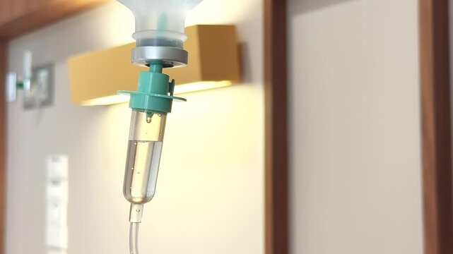 Vitamin iv medical drip infusion for health 4k video footage.